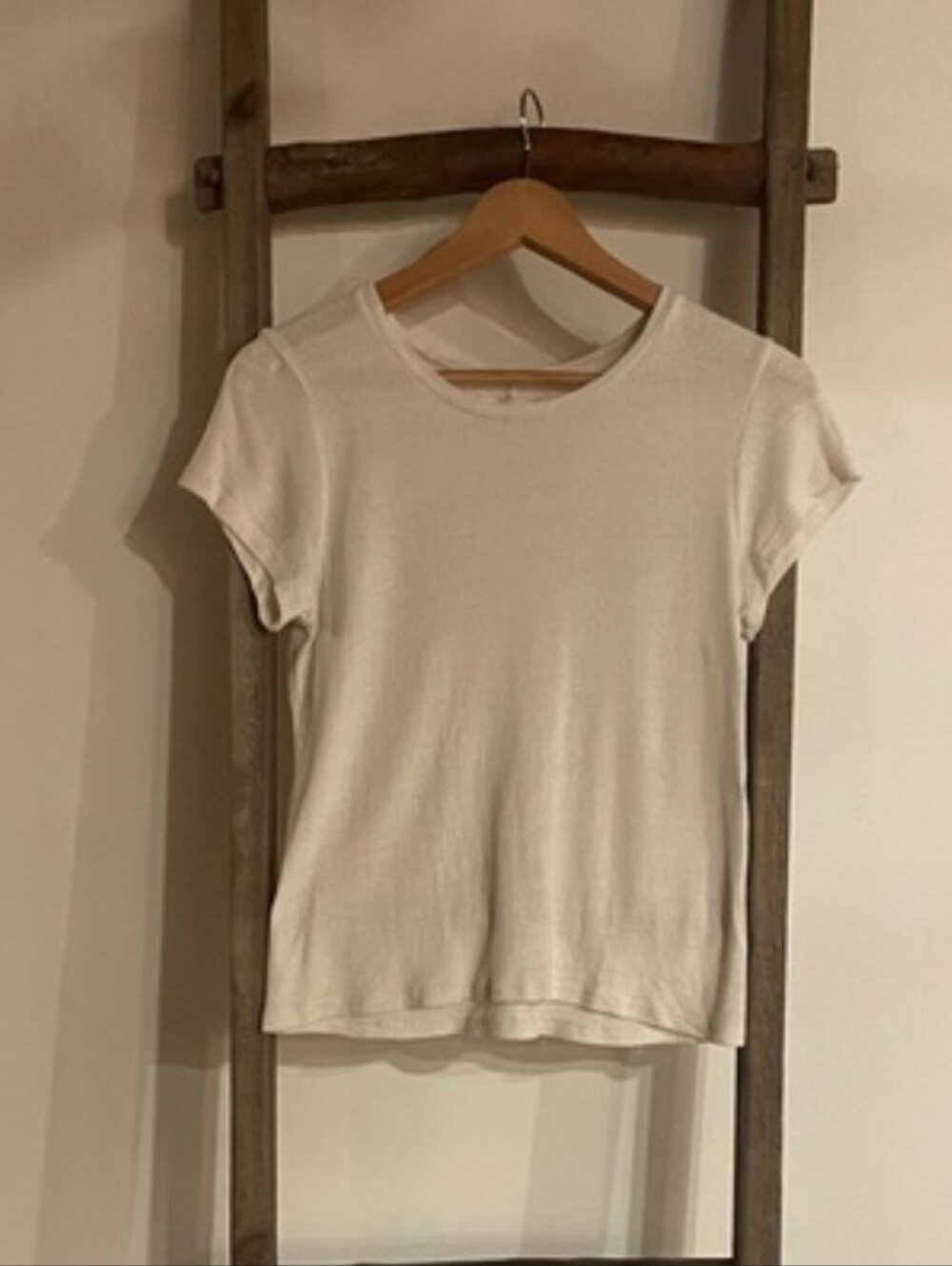 OZMA SILK LOU TEE IN NATURAL
